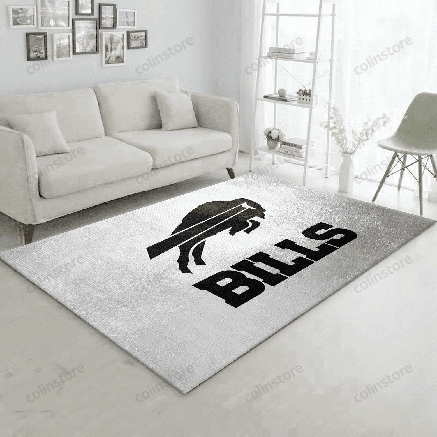 Buffalo Bills Rectangle Area Rug – Full Print Carpet For Living Room & Bedroom Home Decor