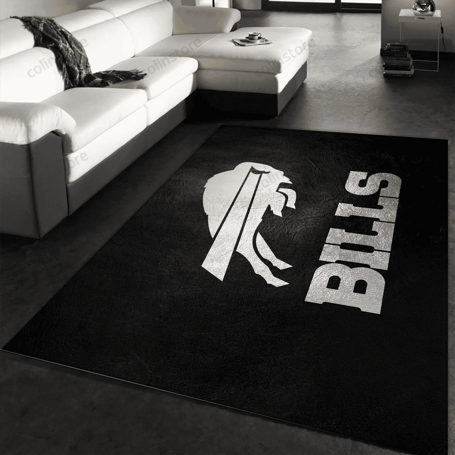 Buffalo Bills Rectangle Area Rug – Full Print Carpet For Living Room & Bedroom Home Decor