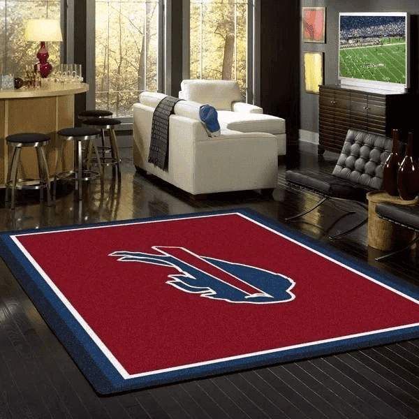 Buffalo Bills Rectangle Area Rug – Full Print Carpet For Living Room & Bedroom Home Decor