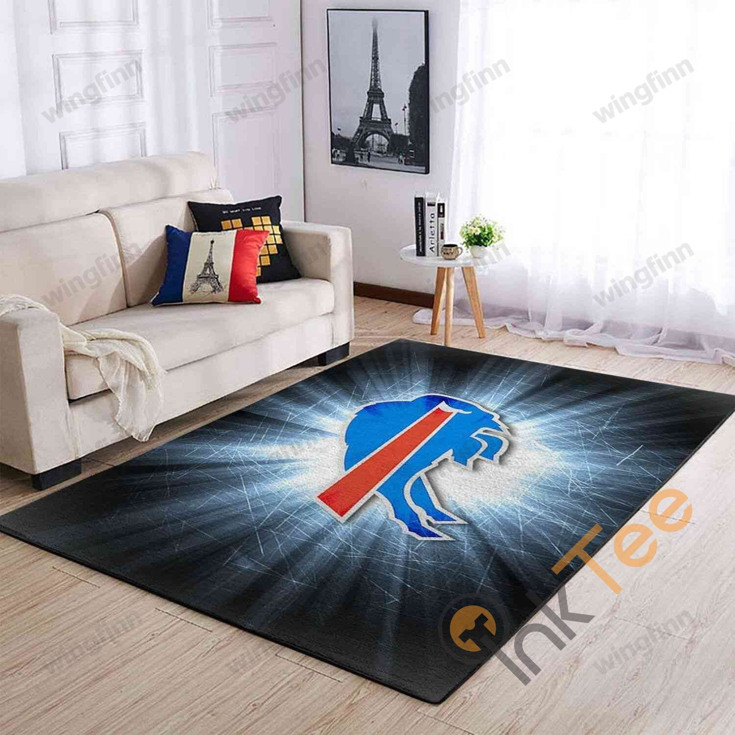 Buffalo Bills Rectangle Area Rug – Full Print Carpet For Living Room & Bedroom Home Decor