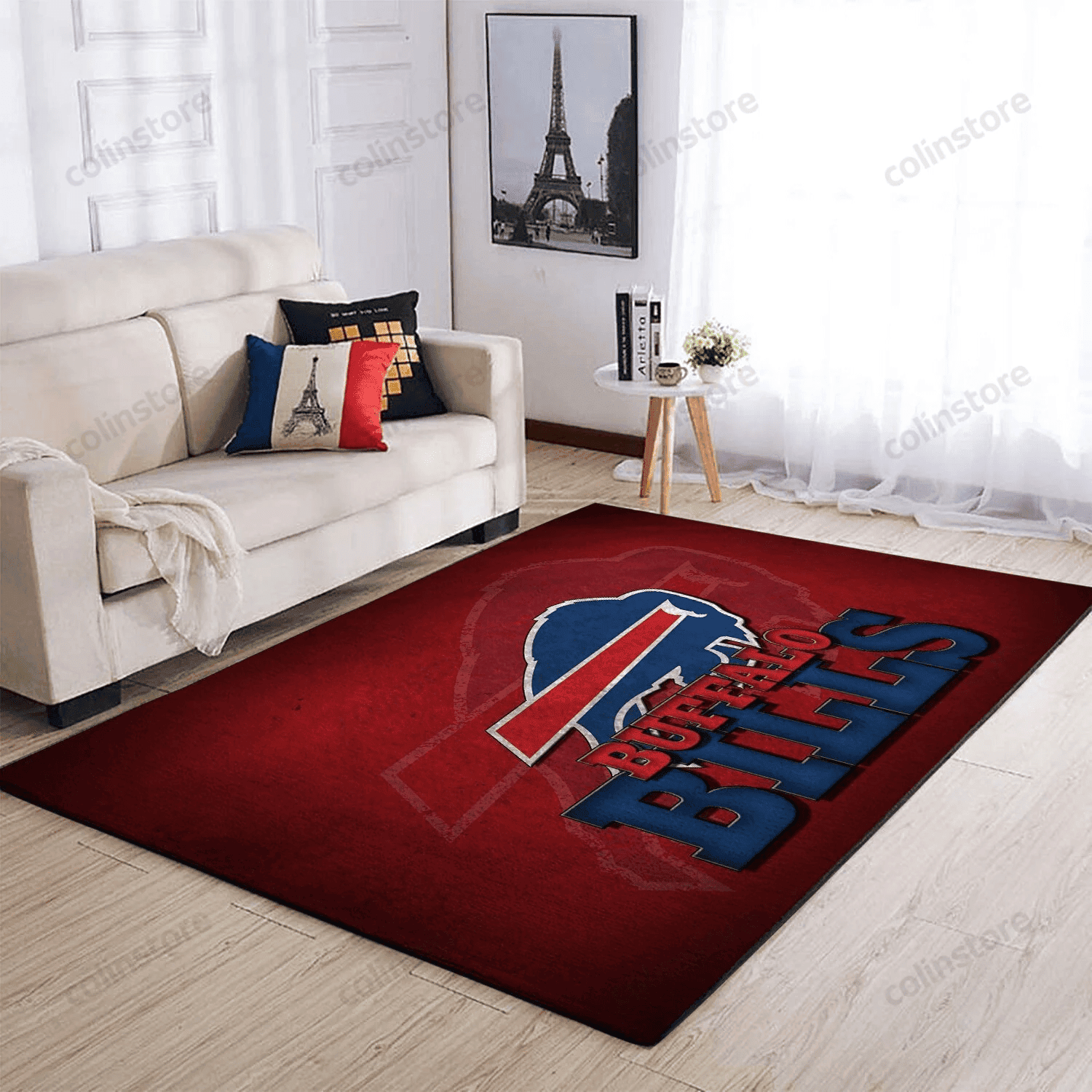 Buffalo Bills Rectangle Area Rug – Full Print Carpet For Living Room & Bedroom Home Decor