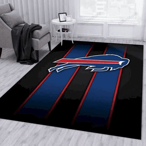 Buffalo Bills Rug Bedroom Rug Floor Decor Living Room Rectangle Area Rug – Full Print Carpet For Living Room & Bedroom Home Decor