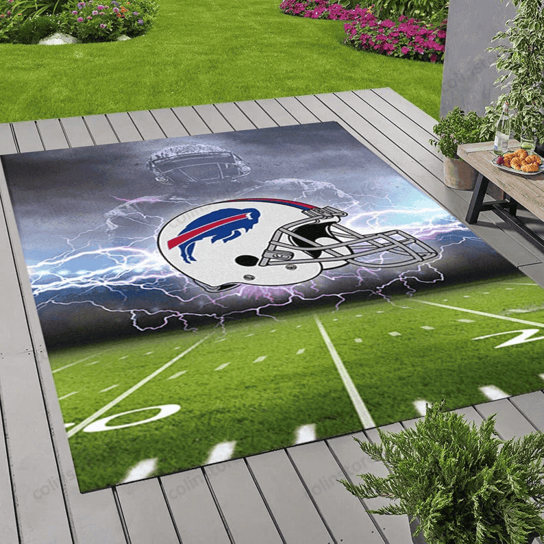 Buffalo Bills Rug Rectangle Area Rug – Full Print Carpet For Living Room & Bedroom Home Decor