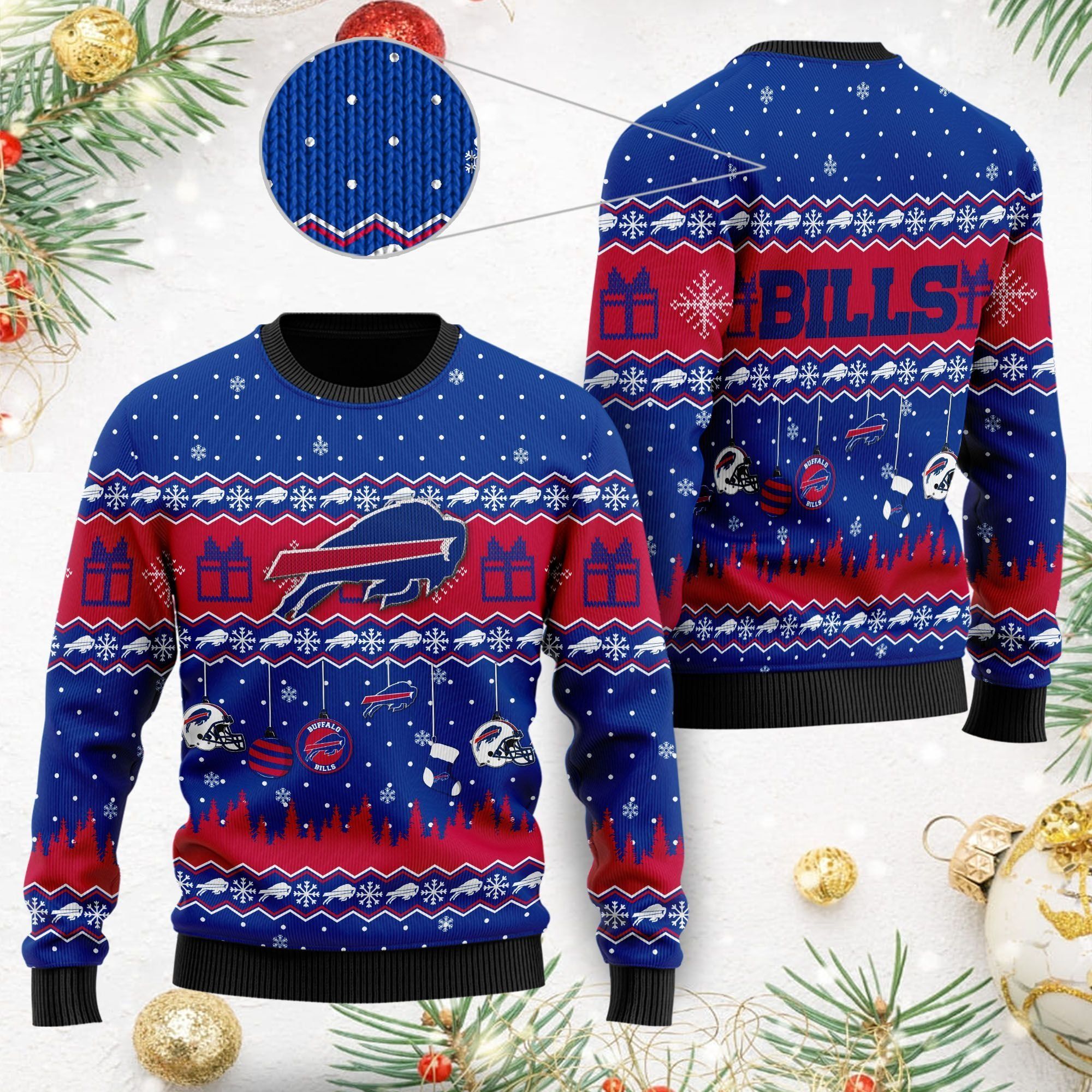 Buffalo Bills Wool Logo Ugly Christmas Sweater NFL Fans On Xmas Days