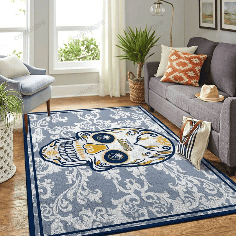 Buffalo Sabres 4 3D Rectangle Area Rug – Full Print Carpet For Living Room & Bedroom Home Decor