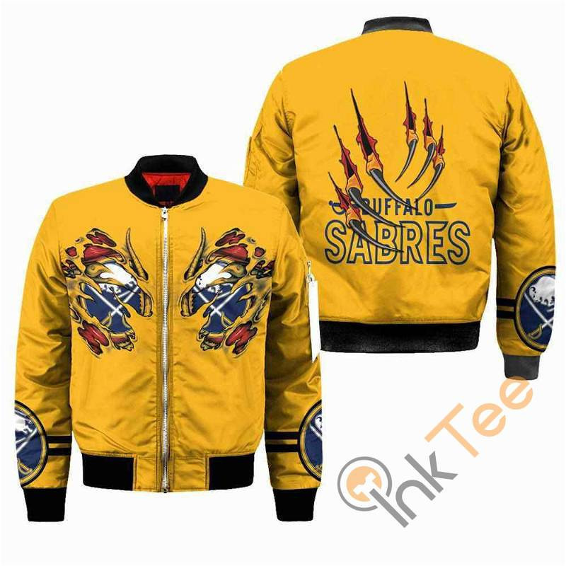 Buffalo Sabres Gold Claws Chistmas For Fan Bomber Jacket | NHL Team Jacket for Men & Women | Hockey Fan Gift