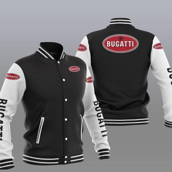 Bugatti Automobile Varsity Baseball Jacket for Men & Women | Vehicle Brand Fan Gift