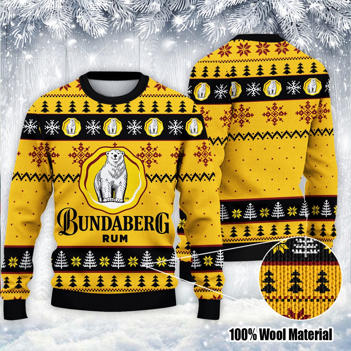 Bundaberg Original Rum Ugly Christmas Sweater