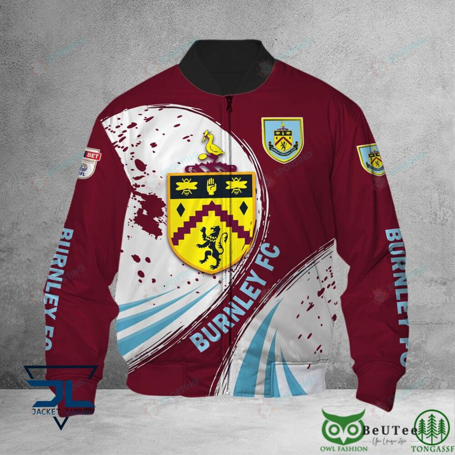 Burnley FC Logo Edition Bomber Jacket | Streetwear Jacket for Men & Women | Fan Gift