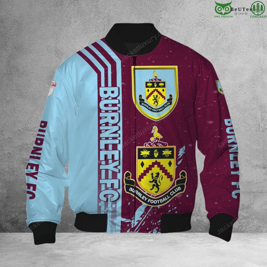 Burnley FC Logo Edition Bomber Jacket | Streetwear Jacket for Men & Women | Fan Gift