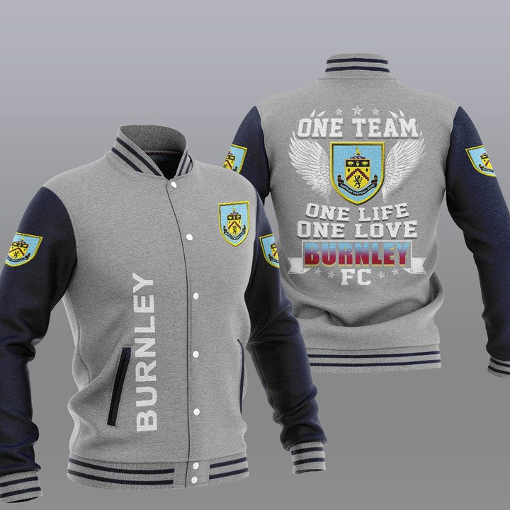 Burnley One Team Varsity Baseball Jacket for Men & Women | Soccer Team Fan Gift