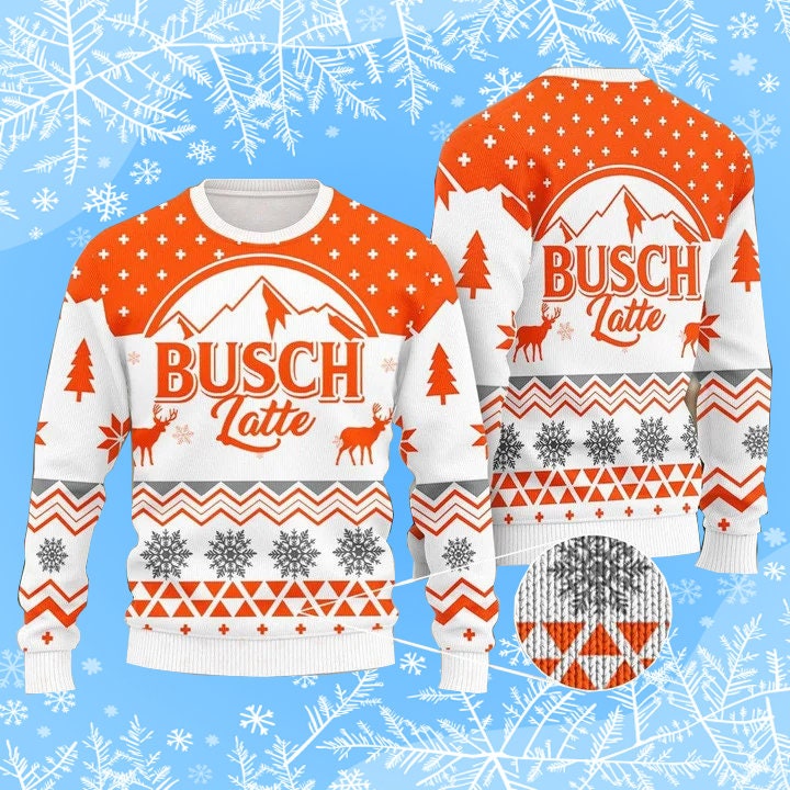Busch Latte Ugly Christmas Sweater
