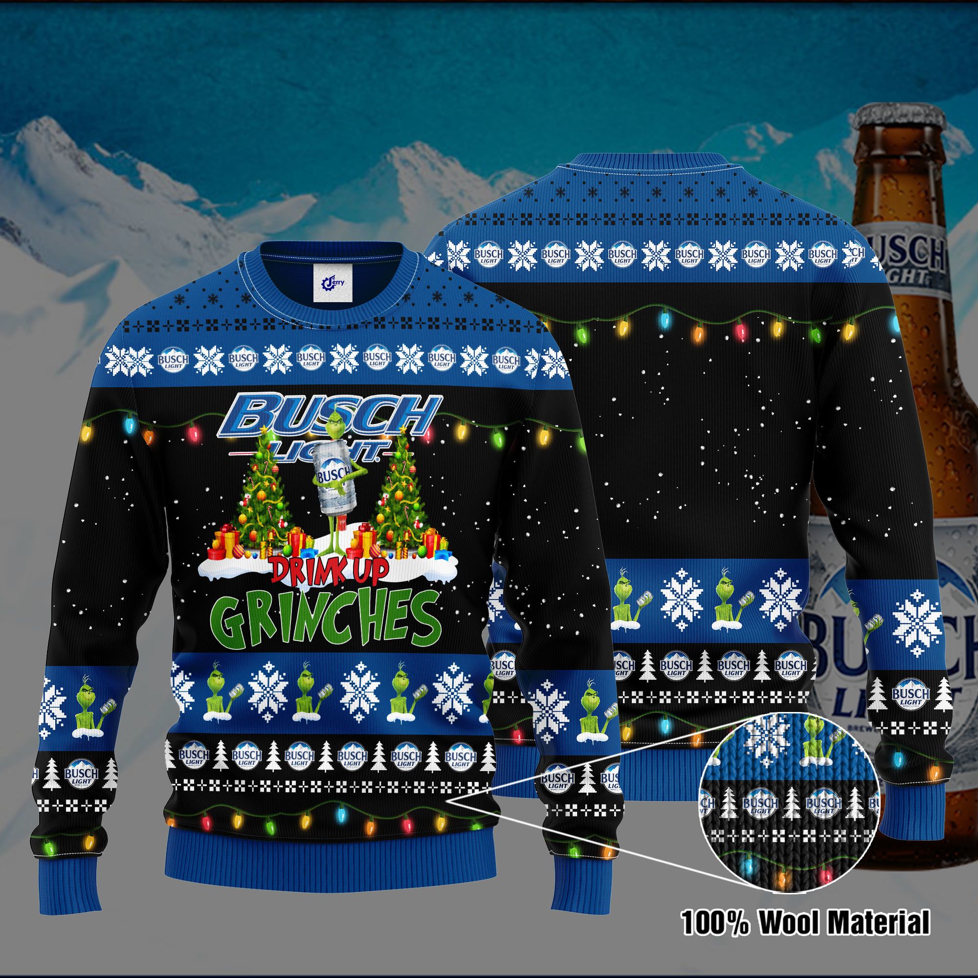 Busch Light Drink Up Grinches Ugly Christmas Sweater, Hoodie, Zip Hoodie, Bomber Jacket