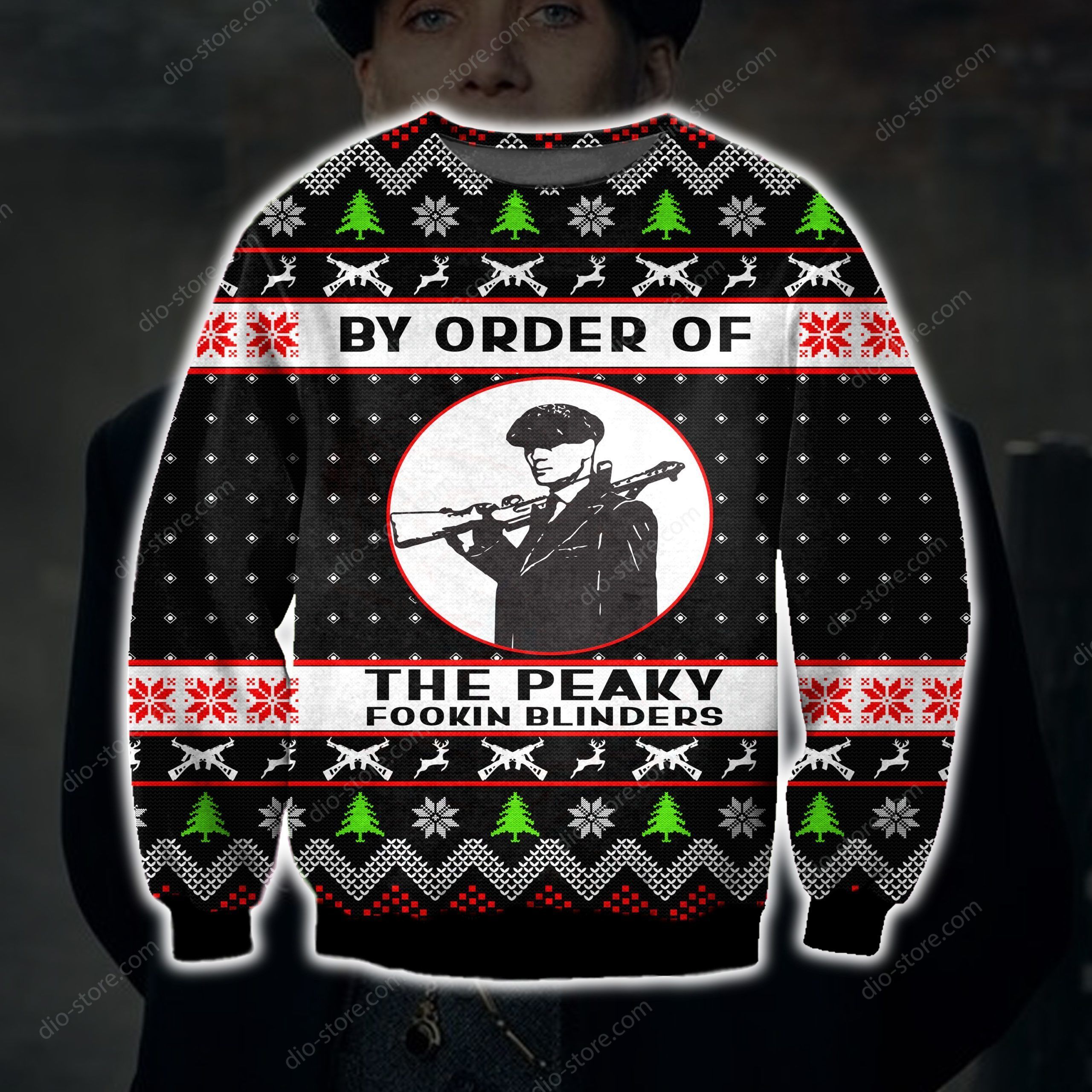 By Order Of The Peaky Blinders Knitting Pattern 3D Print Ugly Sweater