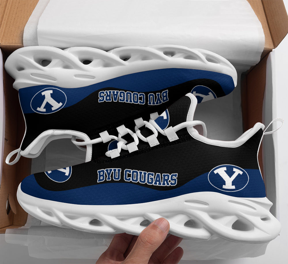 BYU Cougars Max Soul Shoes Sneakers for Men And Women – NCAA Fan Shoes, Team Sneakers