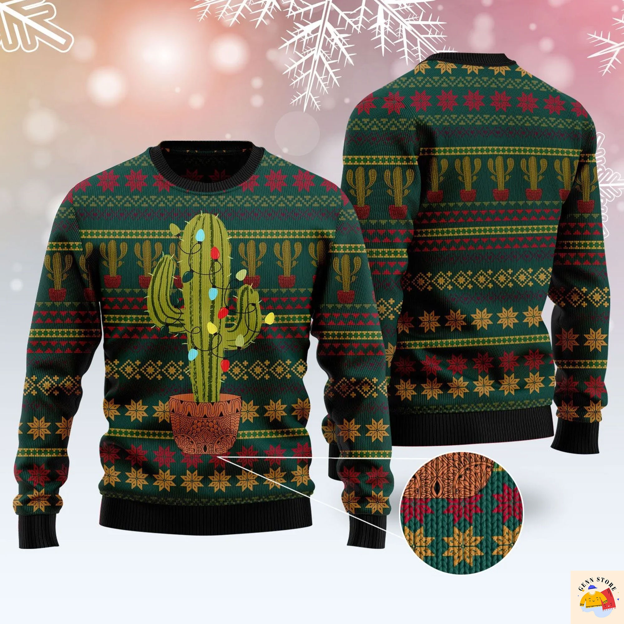 Cactus Christmas Ugly Christmas Sweater