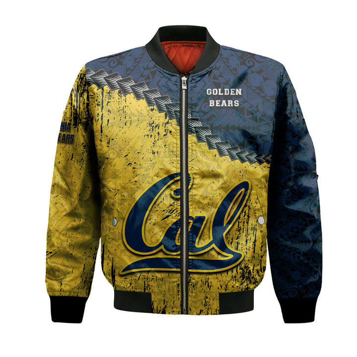 California Golden Bears Blue Bomber Jacket | NCAA College Team Jacket for Men & Women | Sports Fan Gift