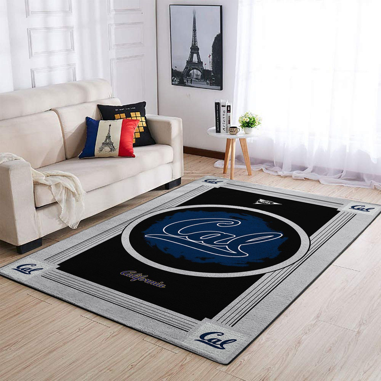 California Golden Bears Team Logo Nice Gift Rectangle Area Rug – Full Print Carpet For Living Room & Bedroom Home Decor