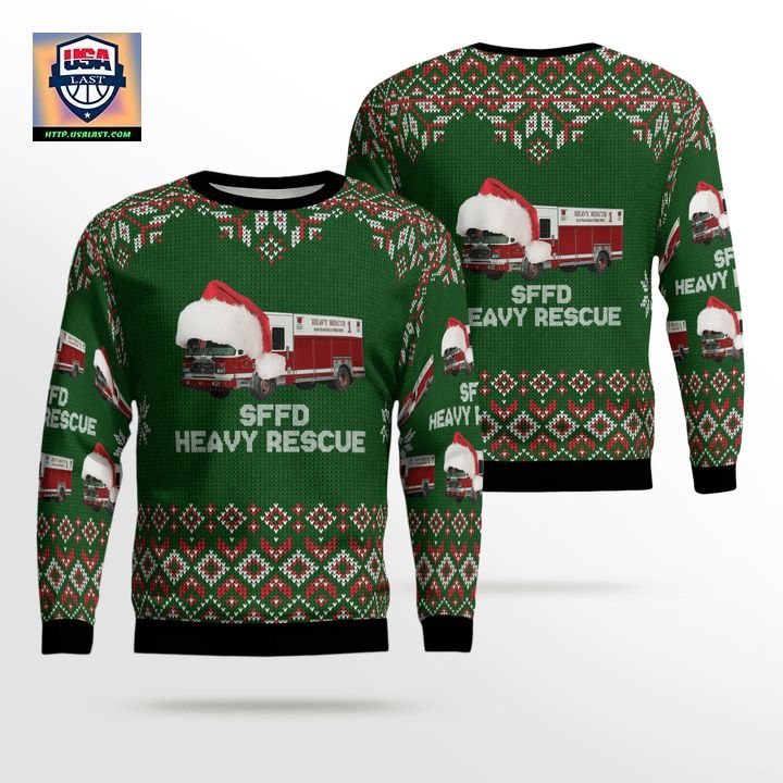 California San Francisco Fire Department Heavy Rescue 1 AOP Sweater