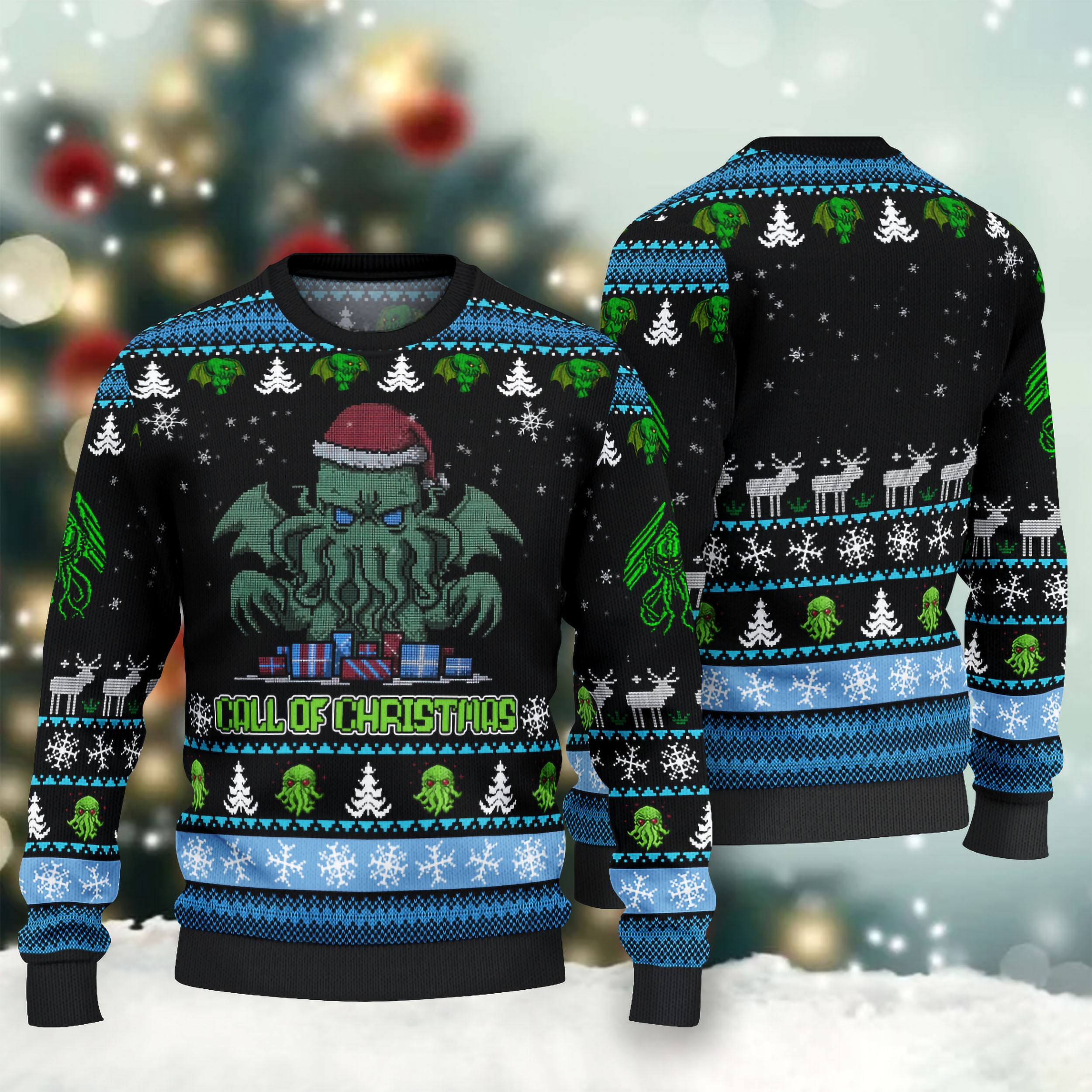 Call Of Cthulhu Ugly Christmas Sweater