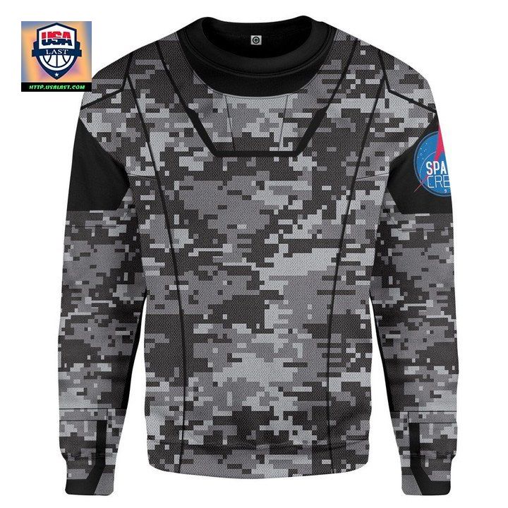 Camo Space Crew Spacesuit Custom Sweater Apparel