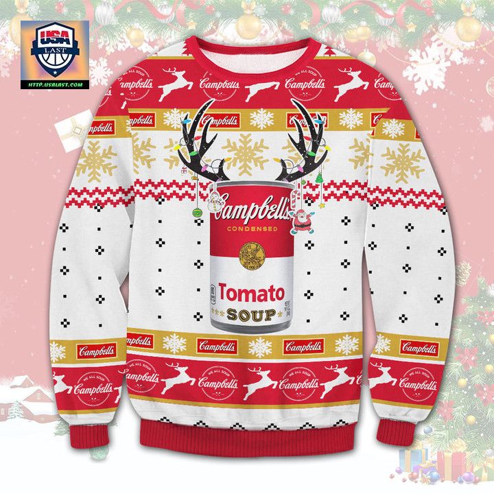 Campbell s Condensed Tomato Soup Ugly Christmas Sweater