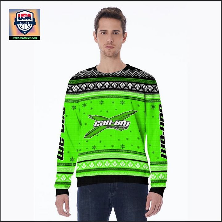 Can-am Team Green 3D Ugly Christmas Sweater