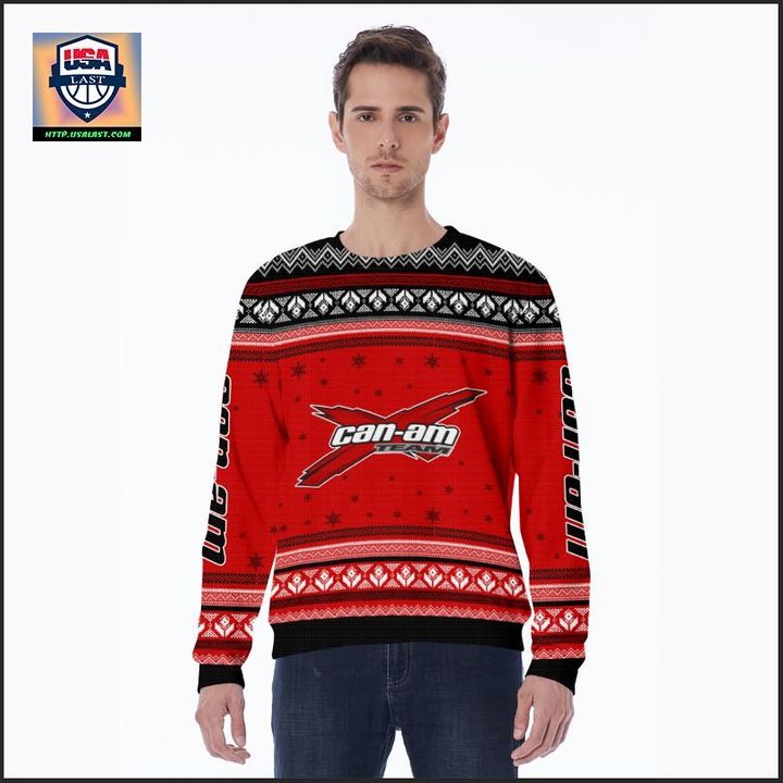 Can-am Team Red 3D Ugly Christmas Sweater
