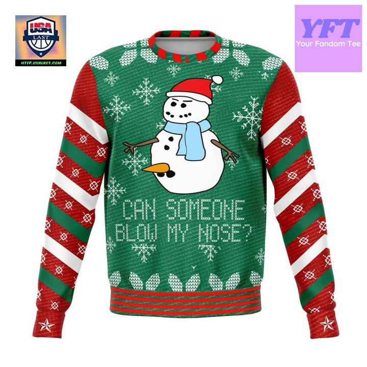 Can Someone Blow My Nose Dank Meme 3d Ugly Christmas Sweater