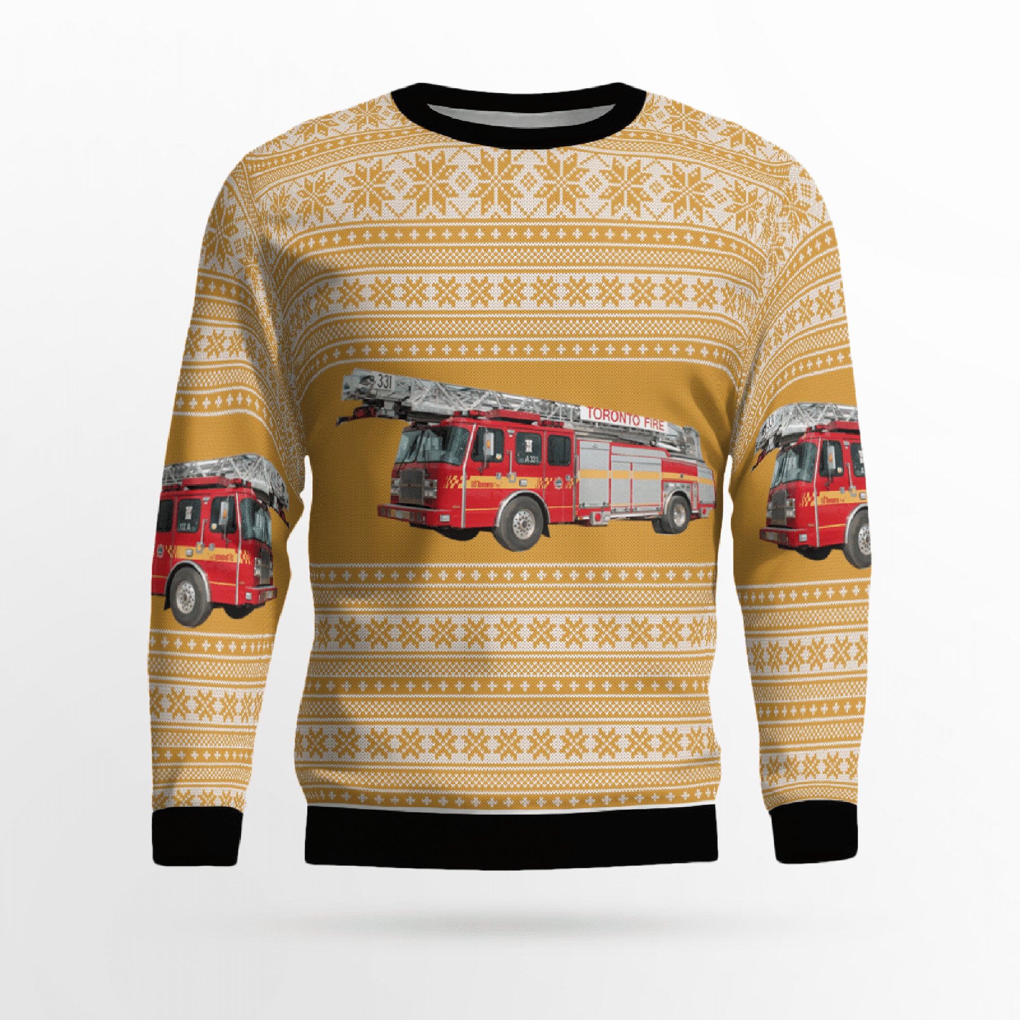 Canada Toronto Fire Services Ugly Christmas Sweater