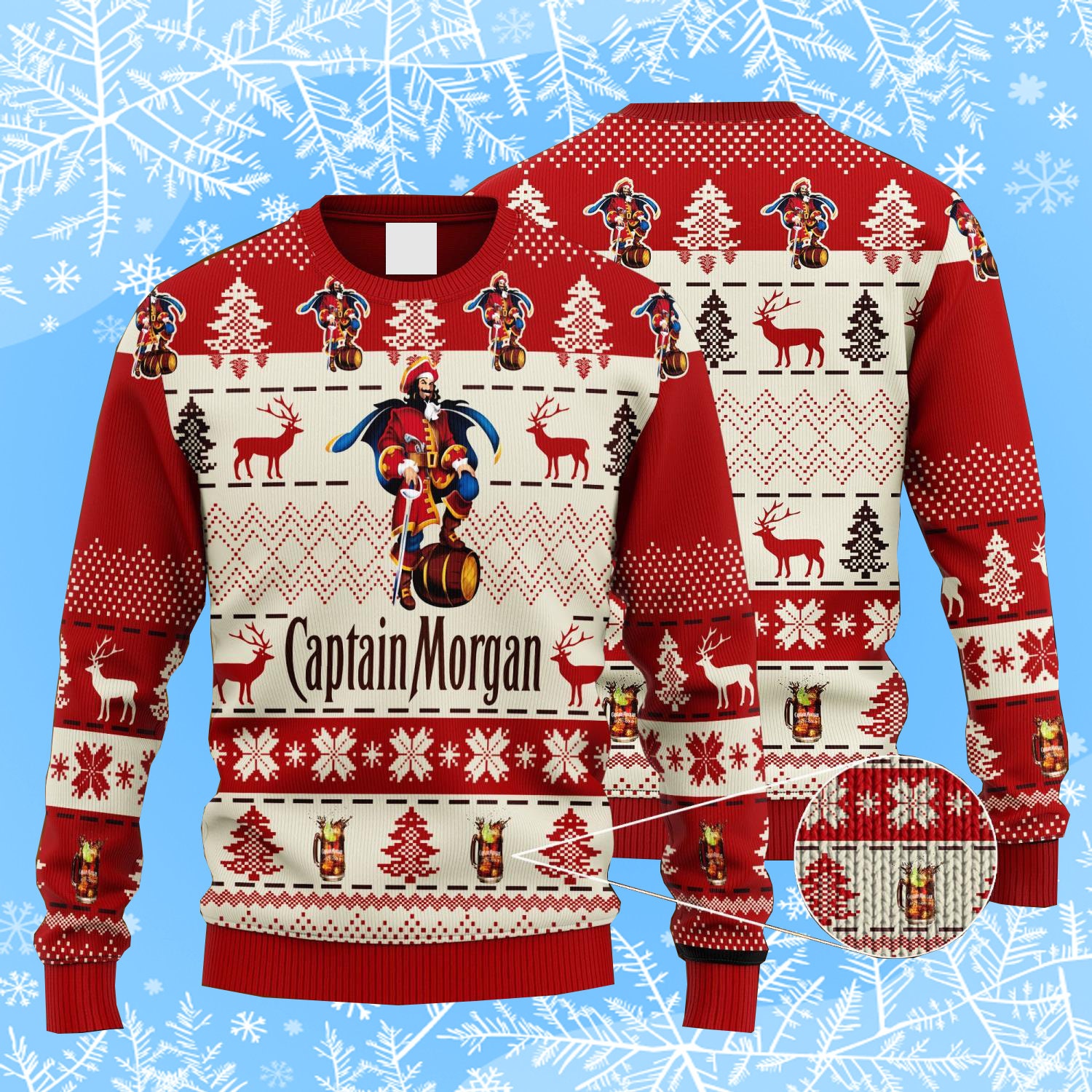 Captain Morgan Lovers Ugly Christmas Sweater