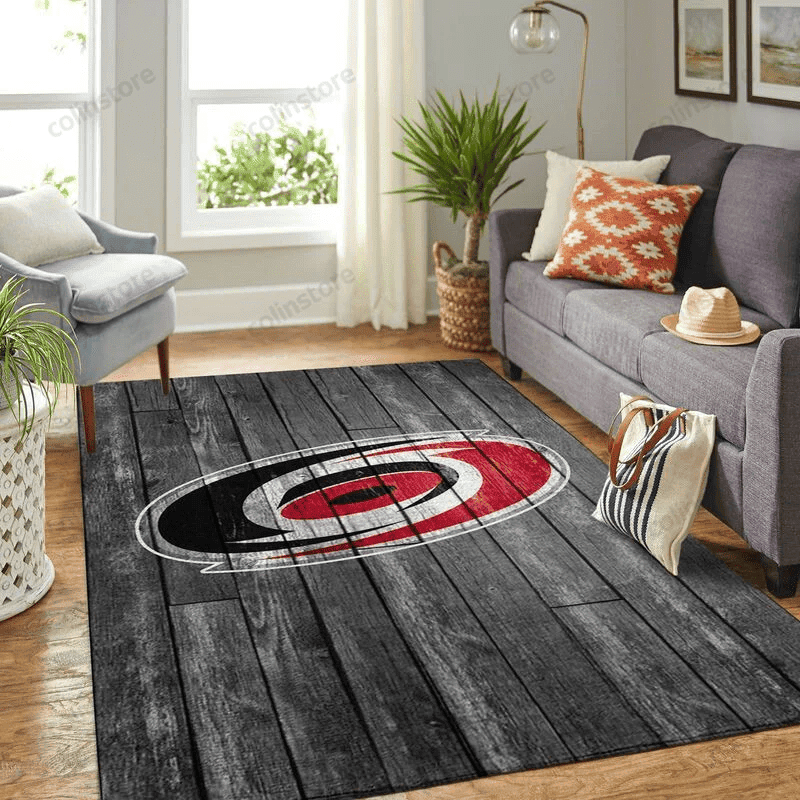 Carolina Hurricanes 3 3D Rectangle Area Rug – Full Print Carpet For Living Room & Bedroom Home Decor