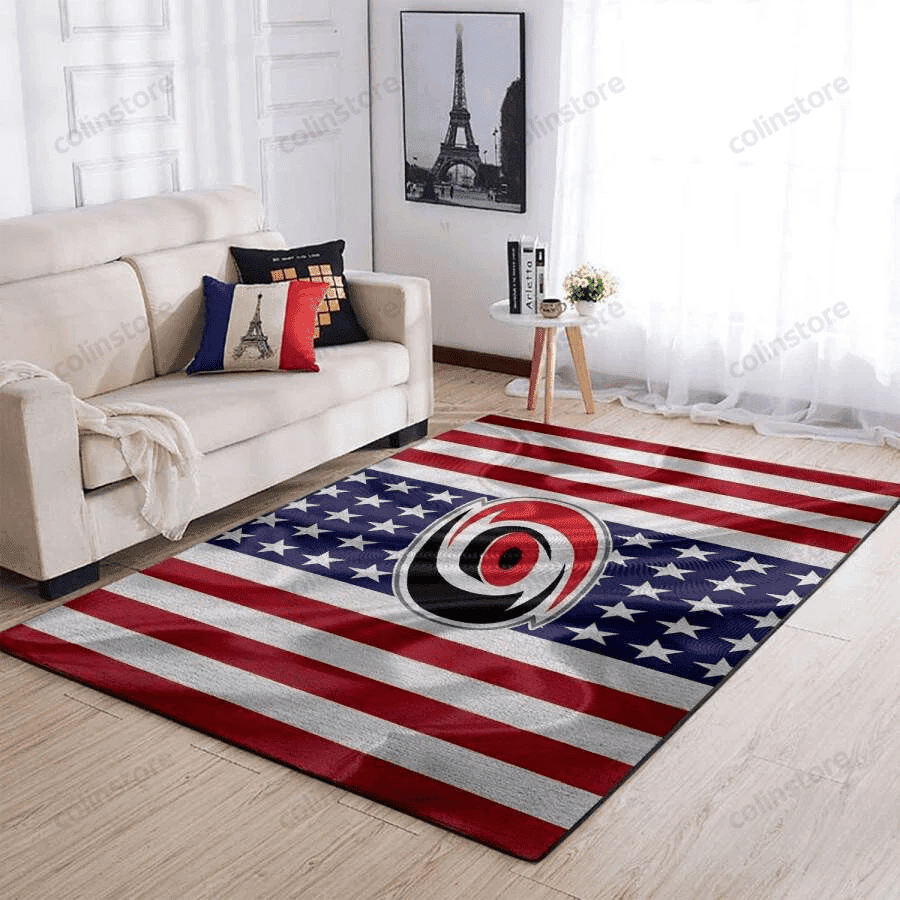 Carolina Hurricanes 3D Rectangle Area Rug – Full Print Carpet For Living Room & Bedroom Home Decor