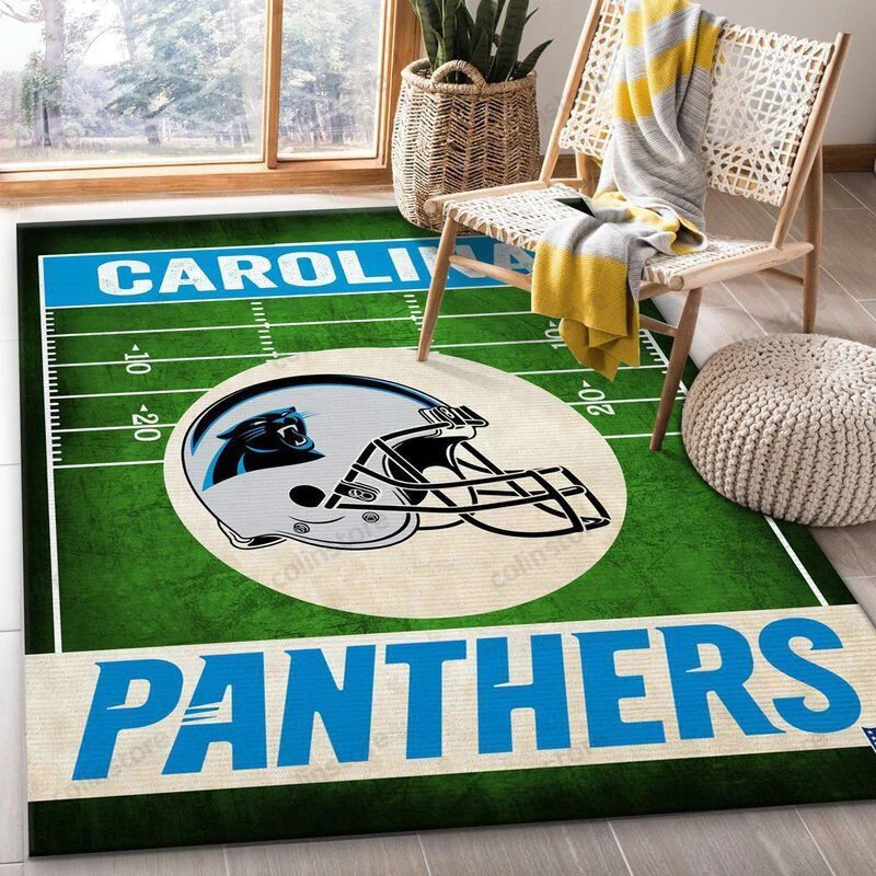 Carolina Panthers 25 3D Rectangle Area Rug – Full Print Carpet For Living Room & Bedroom Home Decor