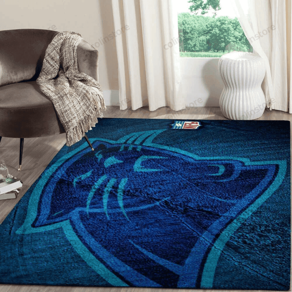 Carolina Panthers 3D Rectangle Area Rug – Full Print Carpet For Living Room & Bedroom Home Decor