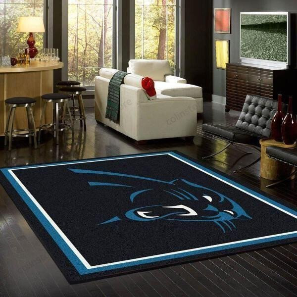 Carolina Panthers 3D Rectangle Area Rug – Full Print Carpet For Living Room & Bedroom Home Decor