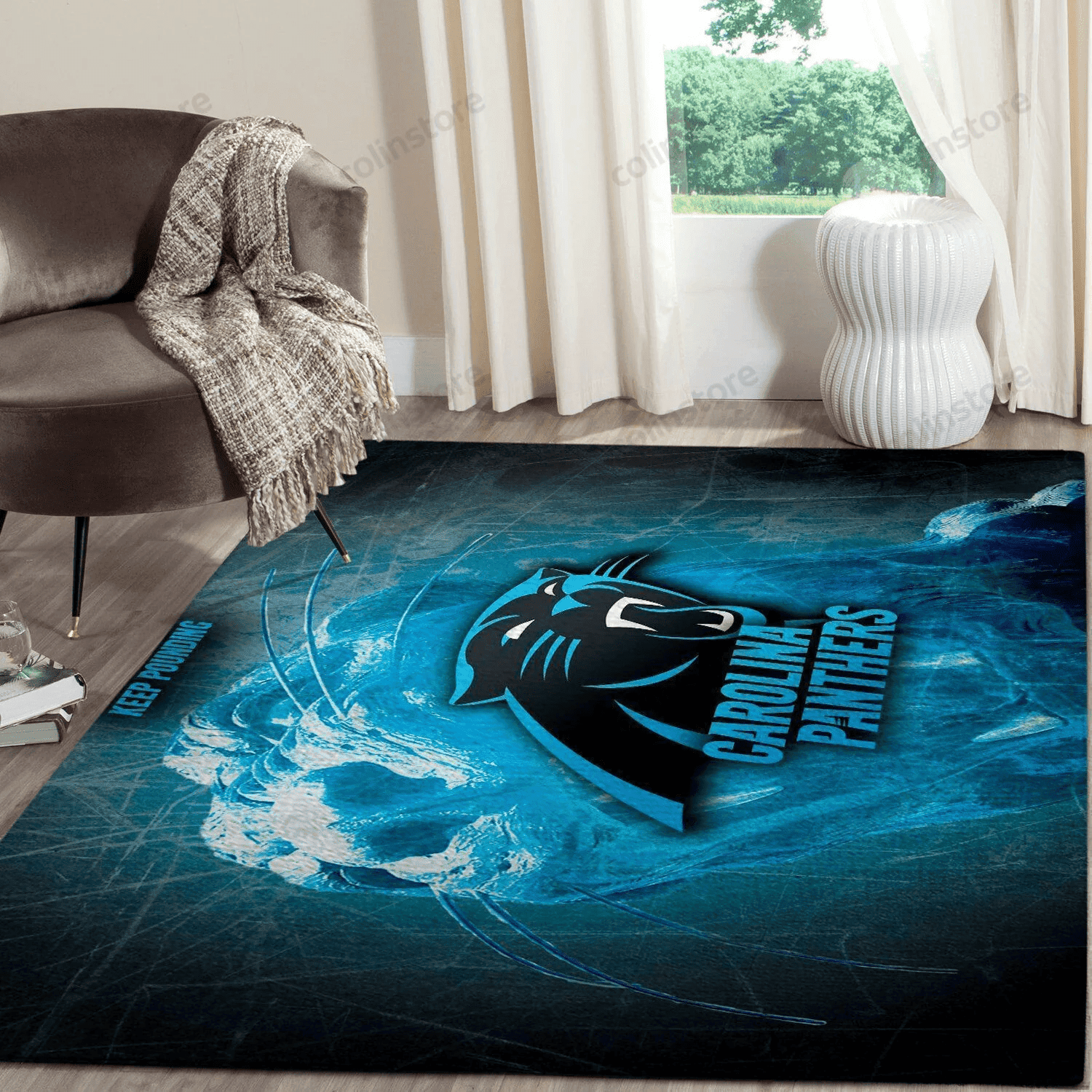 Carolina Panthers 3D Rectangle Area Rug – Full Print Carpet For Living Room & Bedroom Home Decor