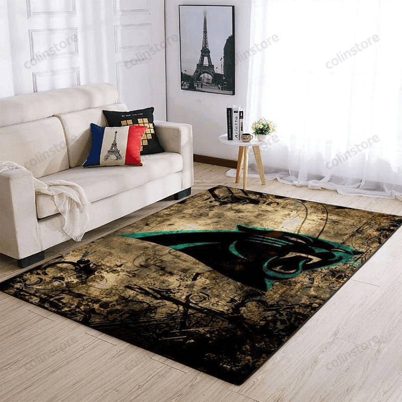 Carolina Panthers 3D Rectangle Area Rug – Full Print Carpet For Living Room & Bedroom Home Decor