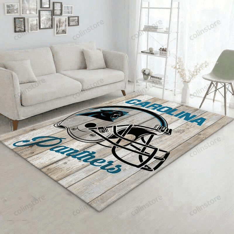 Carolina Panthers 41 3D Rectangle Area Rug – Full Print Carpet For Living Room & Bedroom Home Decor