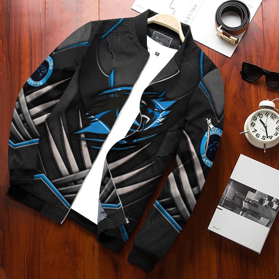Carolina Panthers Bomber Jacket | NFL Team Jacket for Men & Women | Football Fan Gift
