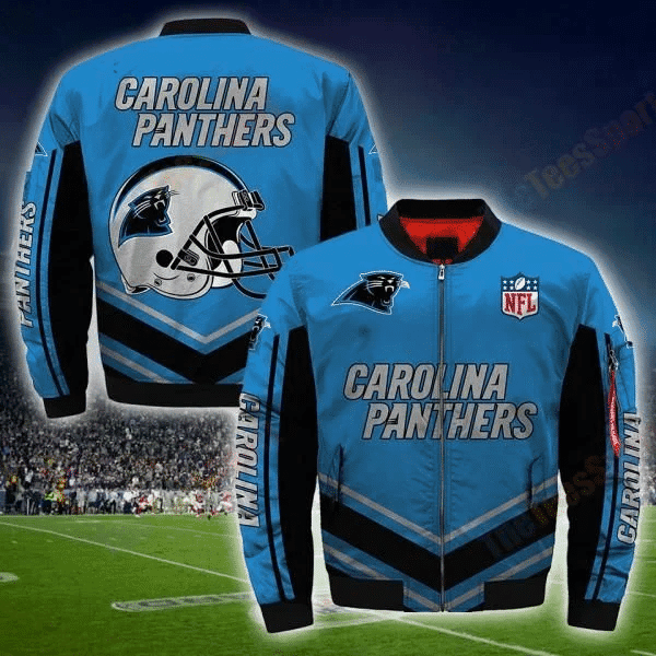 Carolina Panthers Bomber Jacket | NFL Team Jacket for Men & Women | Football Fan Gift