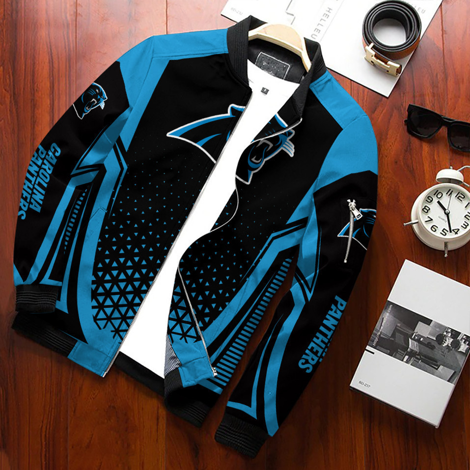 Carolina Panthers Bomber Jacket | NFL Team Jacket for Men & Women | Football Fan Gift