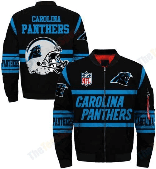Carolina Panthers Bomber Jacket | NFL Team Jacket for Men & Women | Football Fan Gift