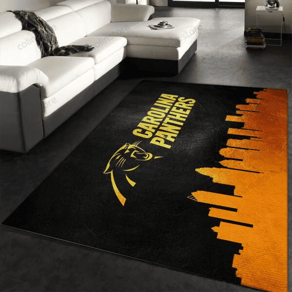 Carolina Panthers Logo Gifts 3D Rectangle Area Rug – Full Print Carpet For Living Room & Bedroom Home Decor