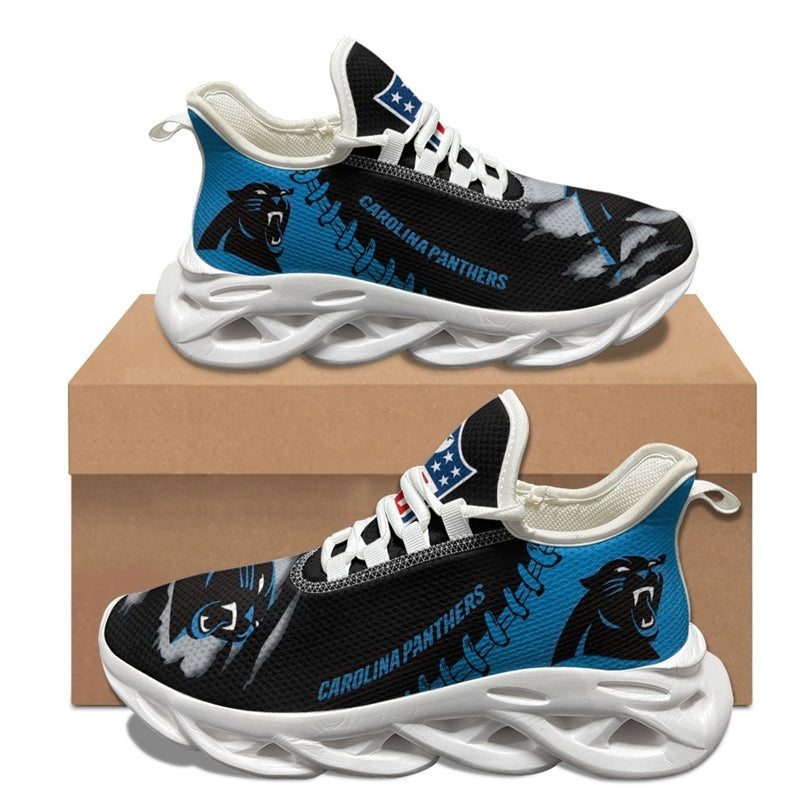 Carolina Panthers Max Soul Shoes Sneakers for Men And Women – NFL Football Fan Shoes, Team Sneakers - Image 3