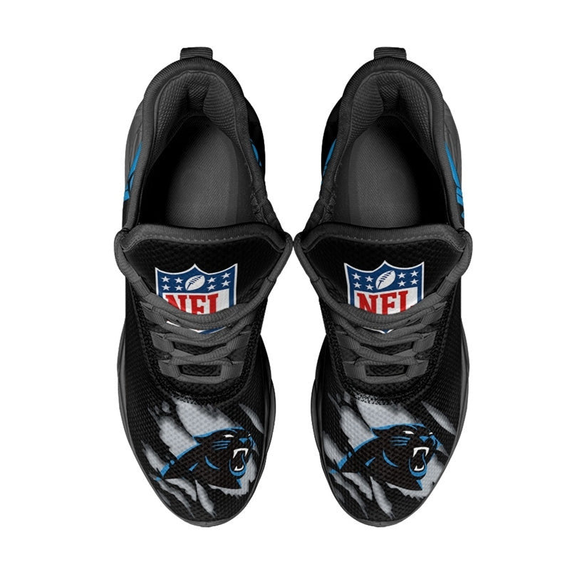 Carolina Panthers Max Soul Shoes Sneakers for Men And Women – NFL Football Fan Shoes, Team Sneakers - Image 6