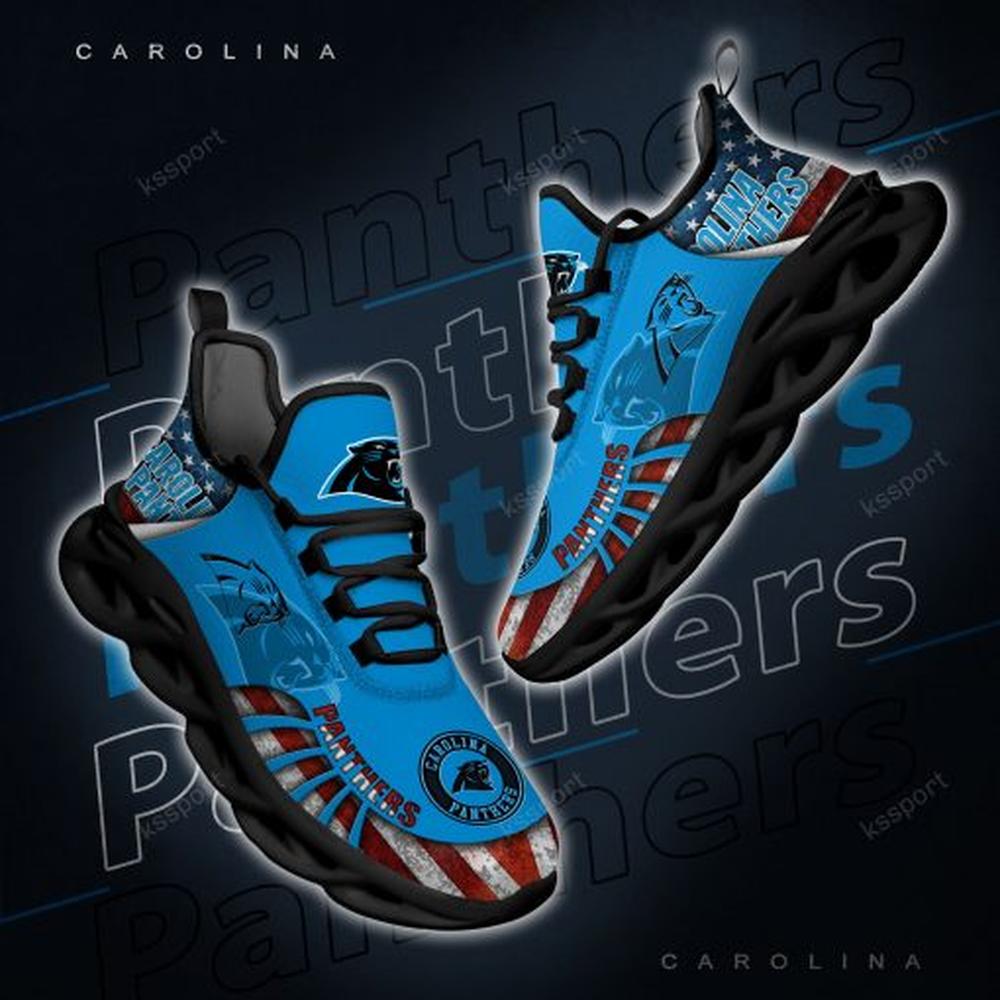 Carolina Panthers Max Soul Shoes Sneakers for Men And Women – NFL Football Fan Shoes, Team Sneakers - Image 5