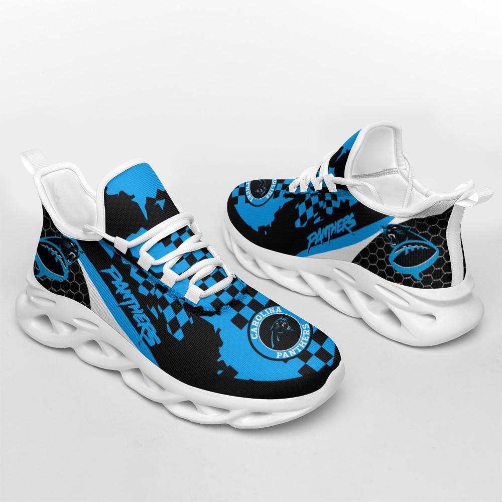 Carolina Panthers Max Soul Shoes Sneakers for Men And Women – NFL Football Fan Shoes, Team Sneakers - Image 4