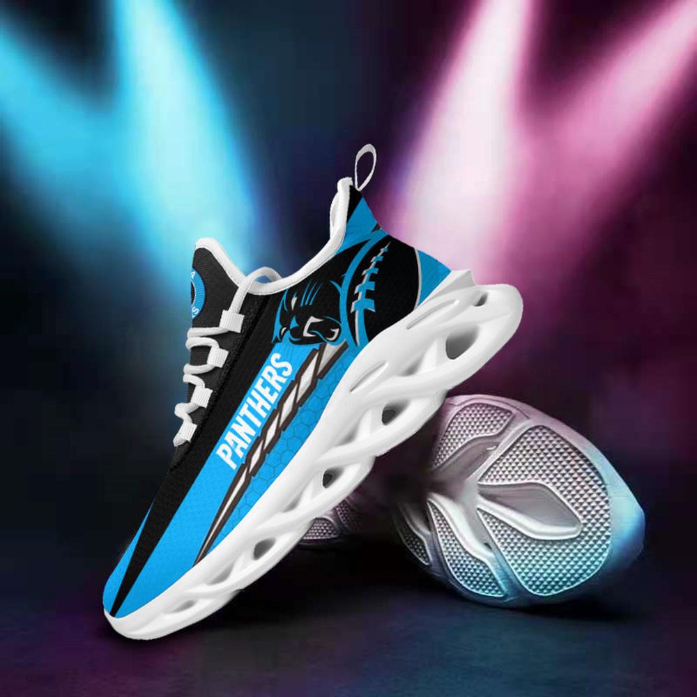 Carolina Panthers Max Soul Shoes Sneakers for Men And Women – NFL Football Fan Shoes, Team Sneakers - Image 4