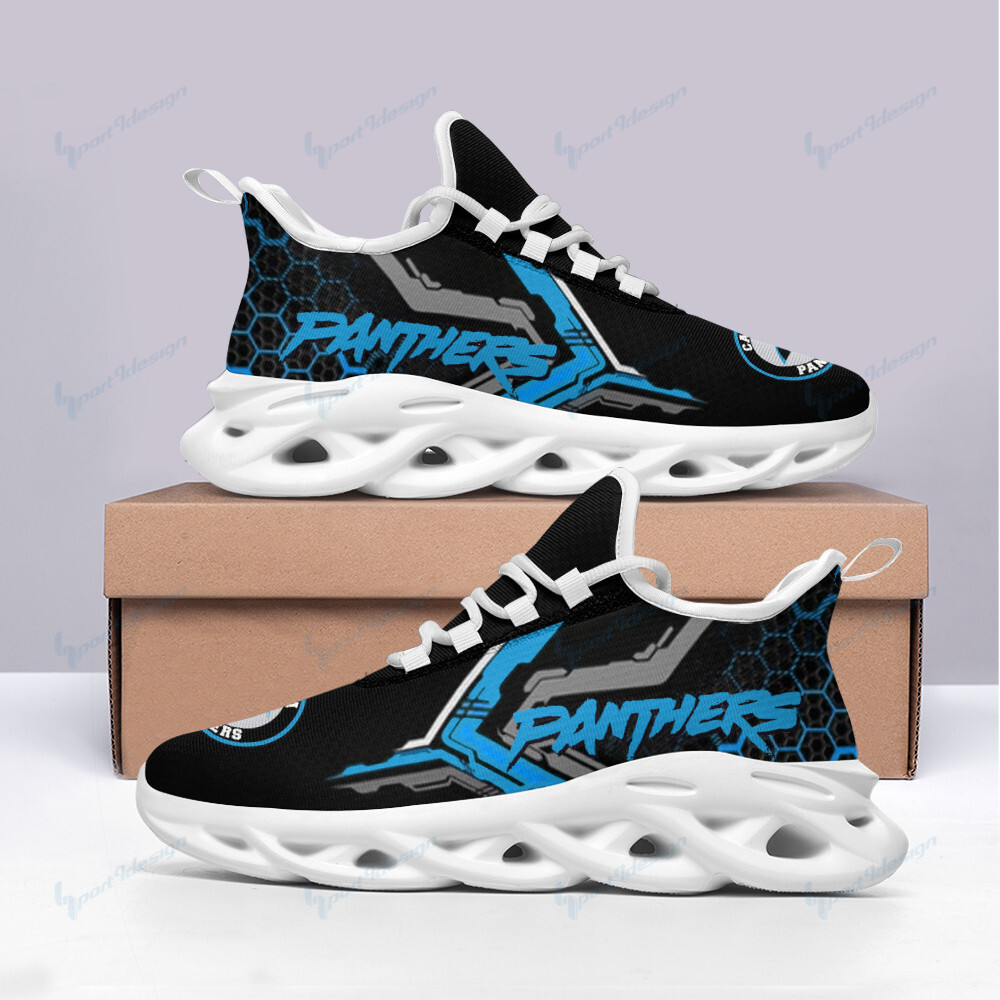 Carolina Panthers Max Soul Shoes Sneakers for Men And Women – NFL Football Fan Shoes, Team Sneakers